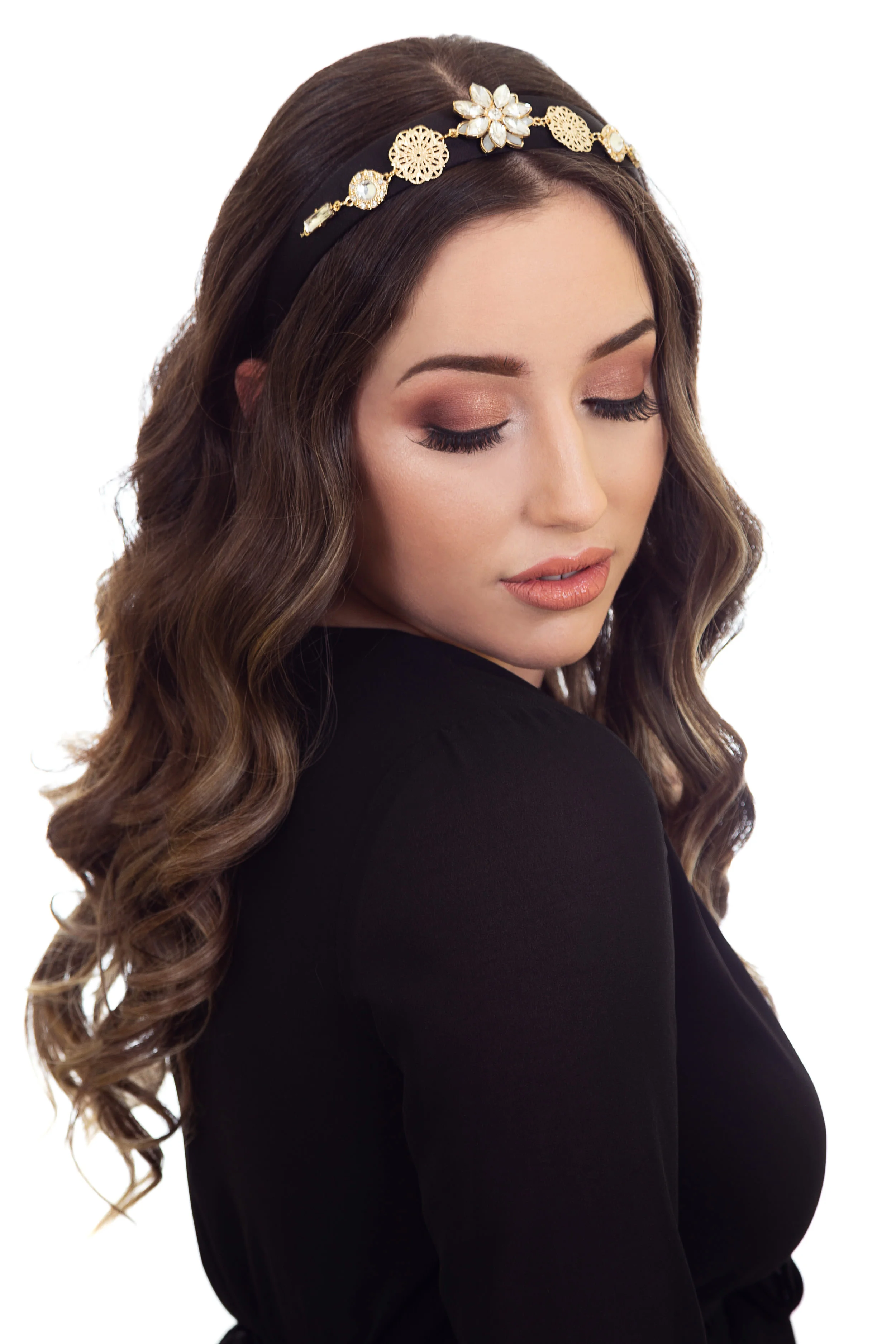 Black and Silver Headband Fascinator