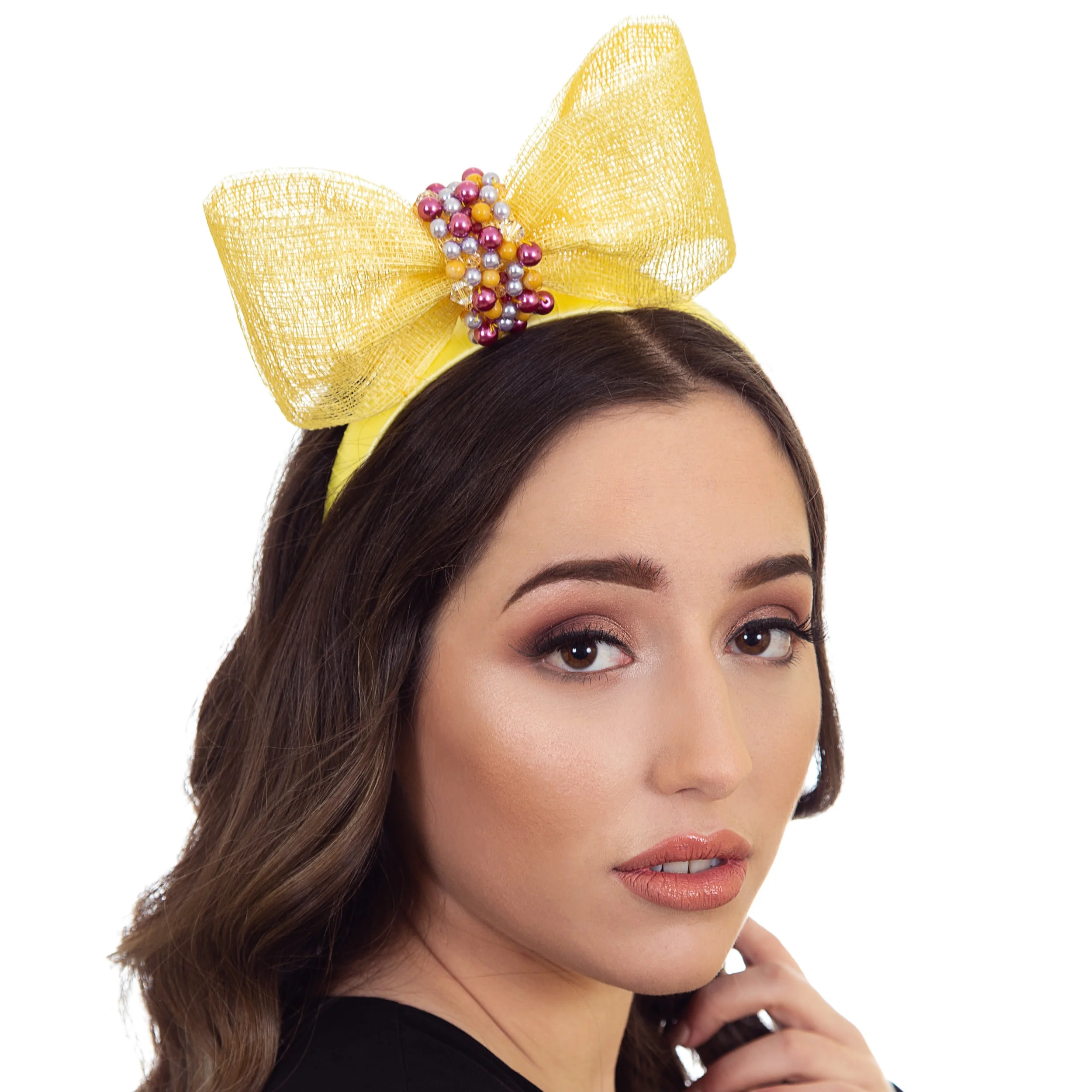 Yellow Fascinator Hat