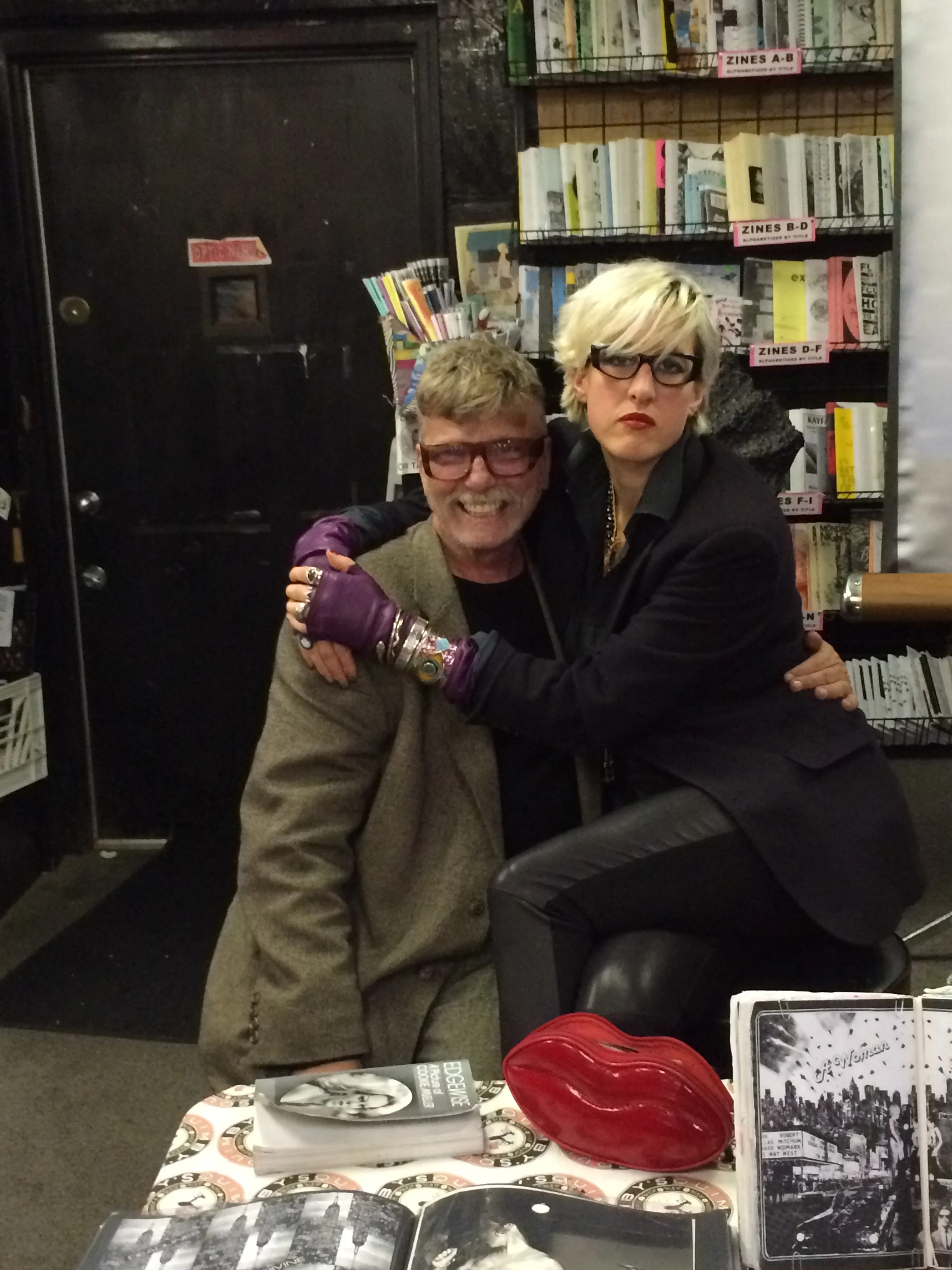 Scott Covert and Chloe at Quimby's