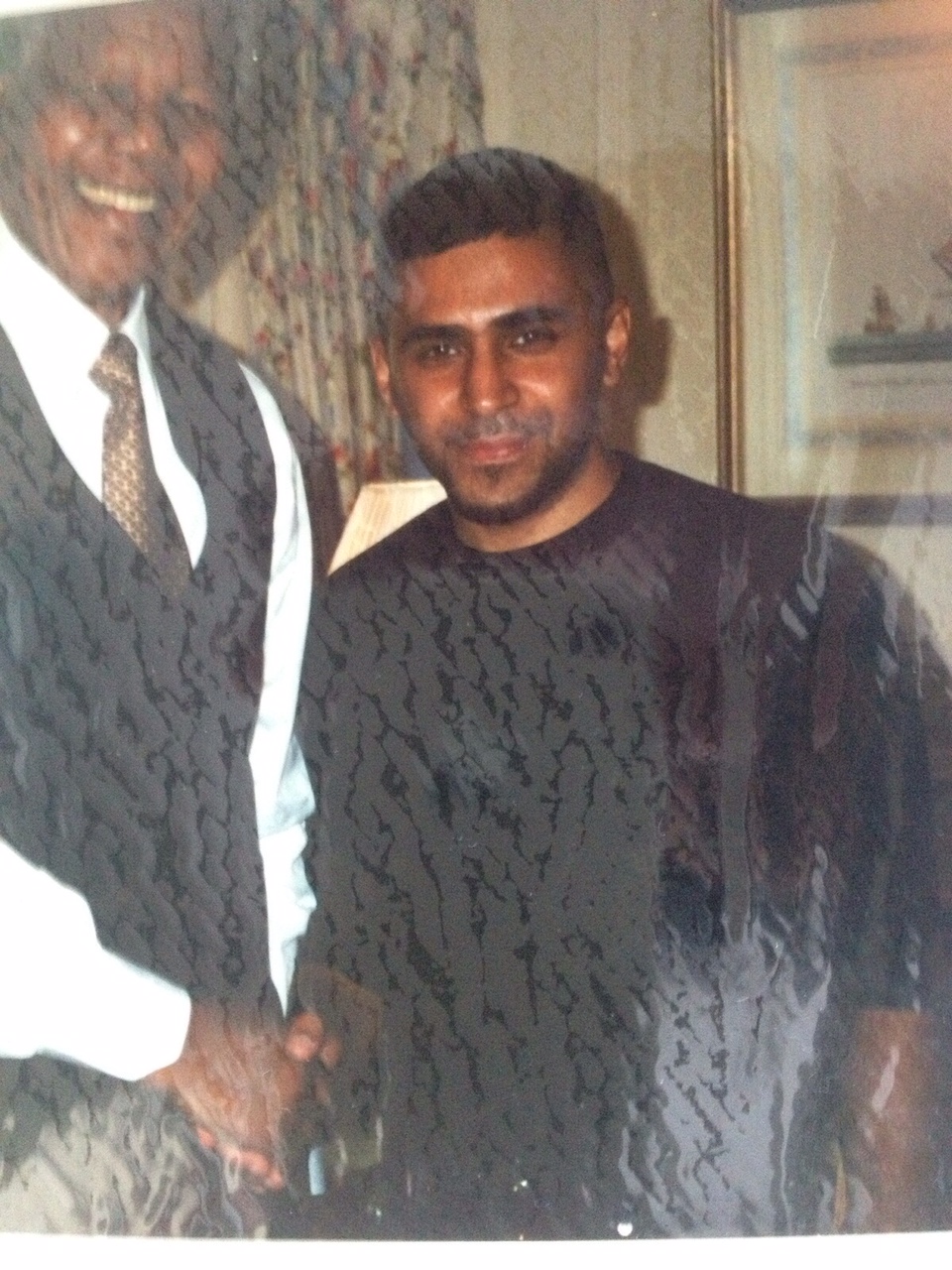 A young UK Apache with 'Uncle Nelson' - Nelson Mandela