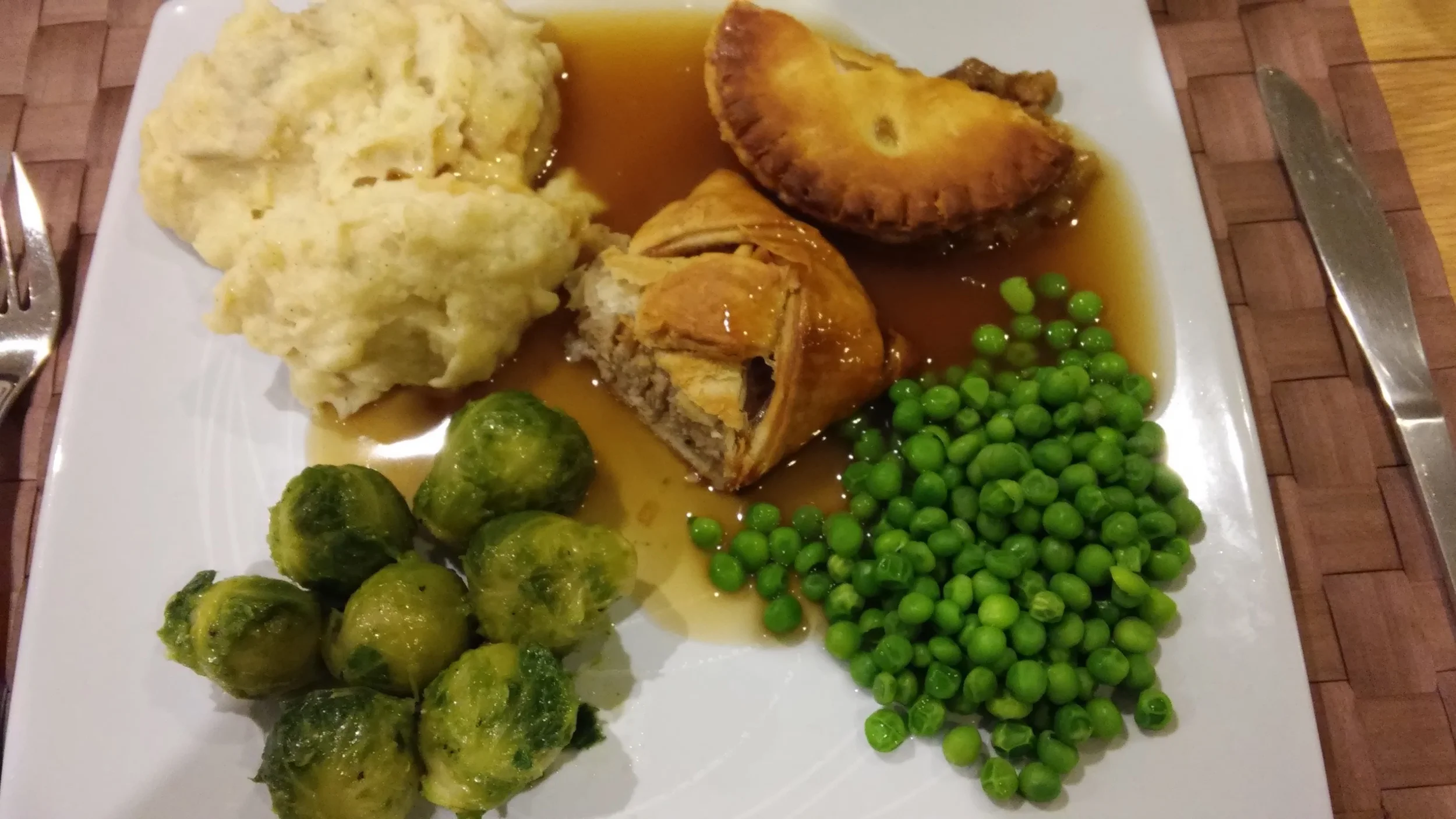 With the gravy