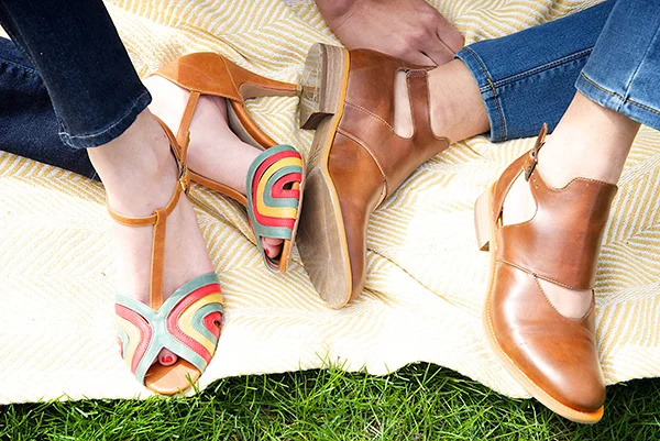 Amanda and Carmela: The Carmela is a low-heeled sandal from Roni Kantor (a best-selling brand) and the Amanda is a sandal from Bourgeois Boheme (one of our highest quality brands)