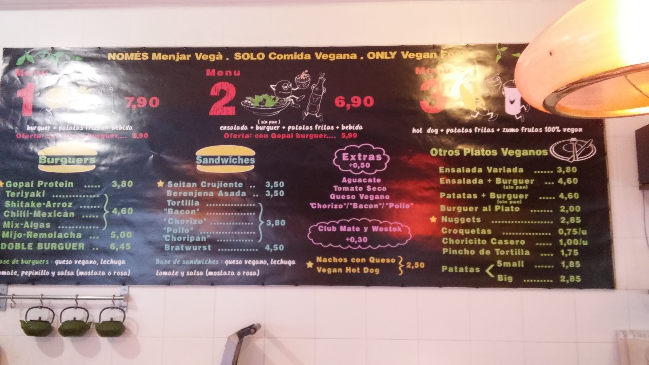 Gopal's menu