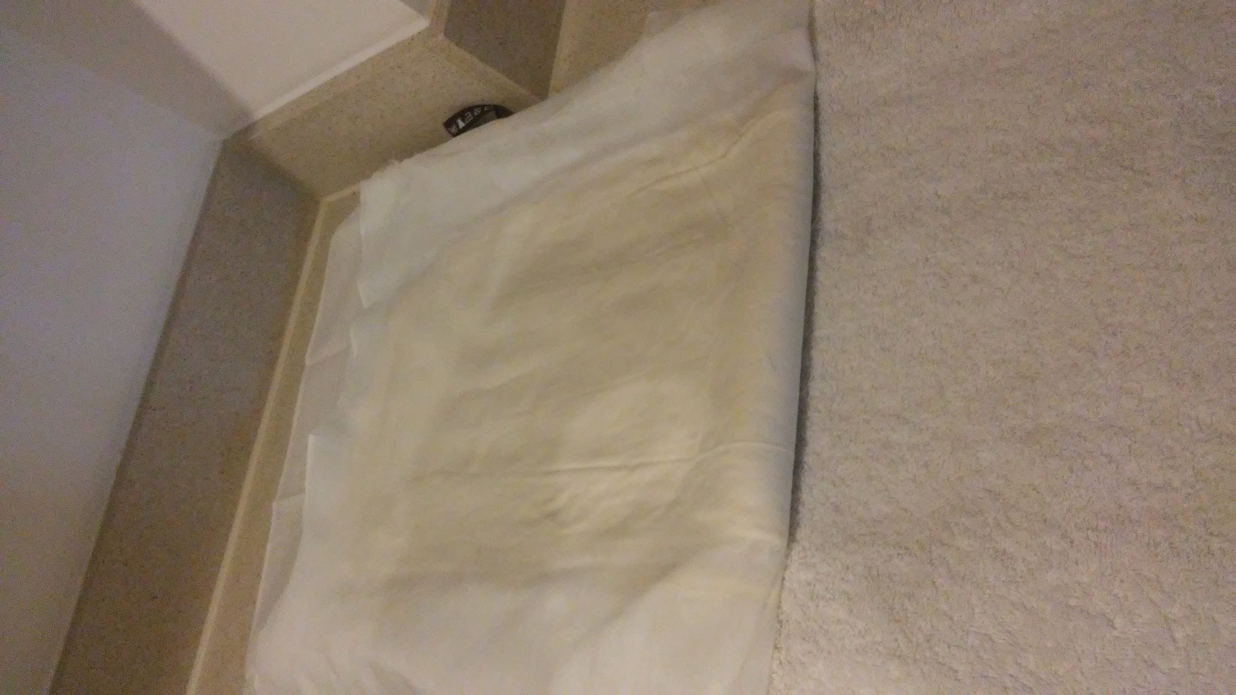 Muslin cloth folded over in half