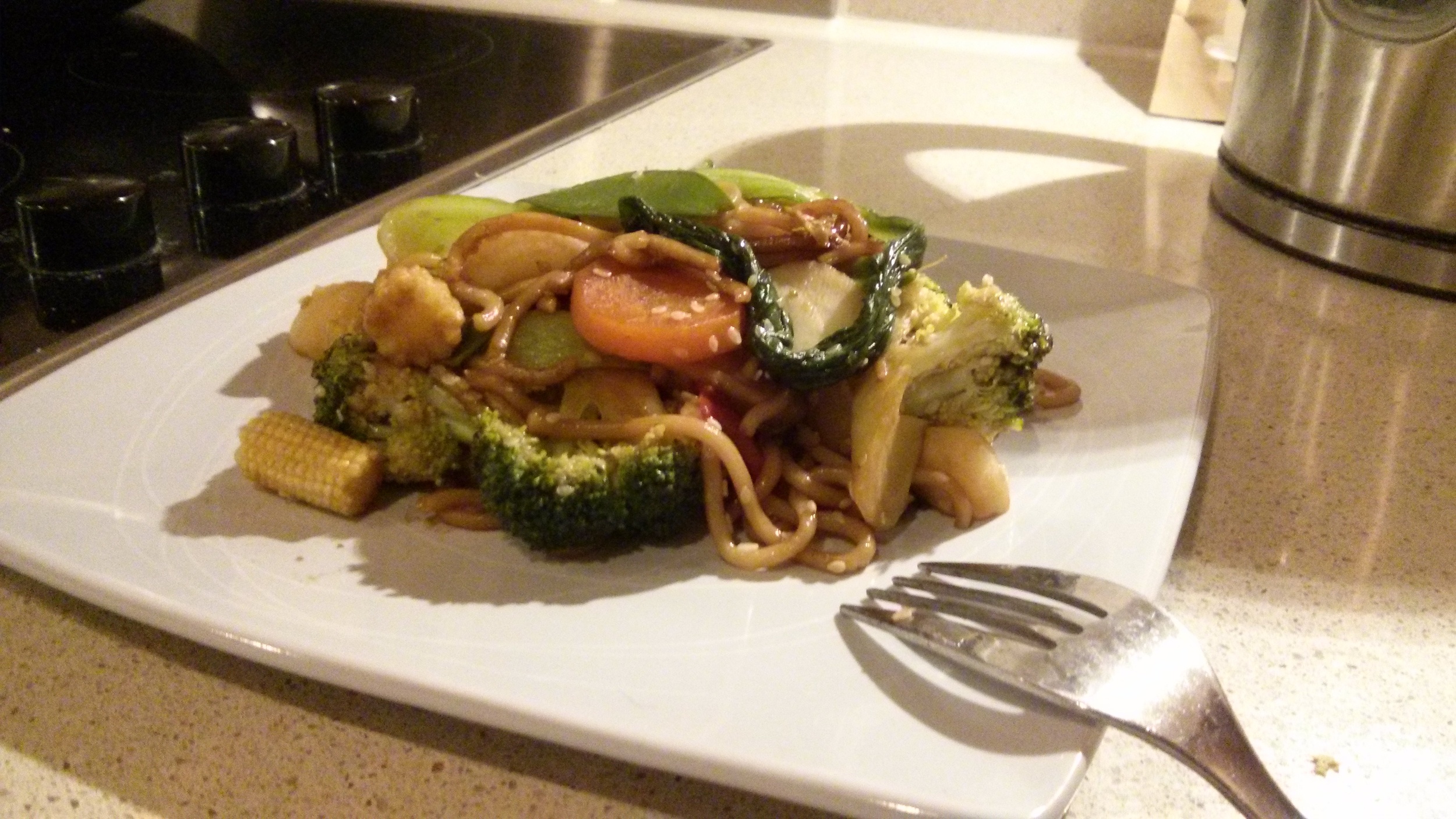 Link to recipe for Udon Noodles with vegetables