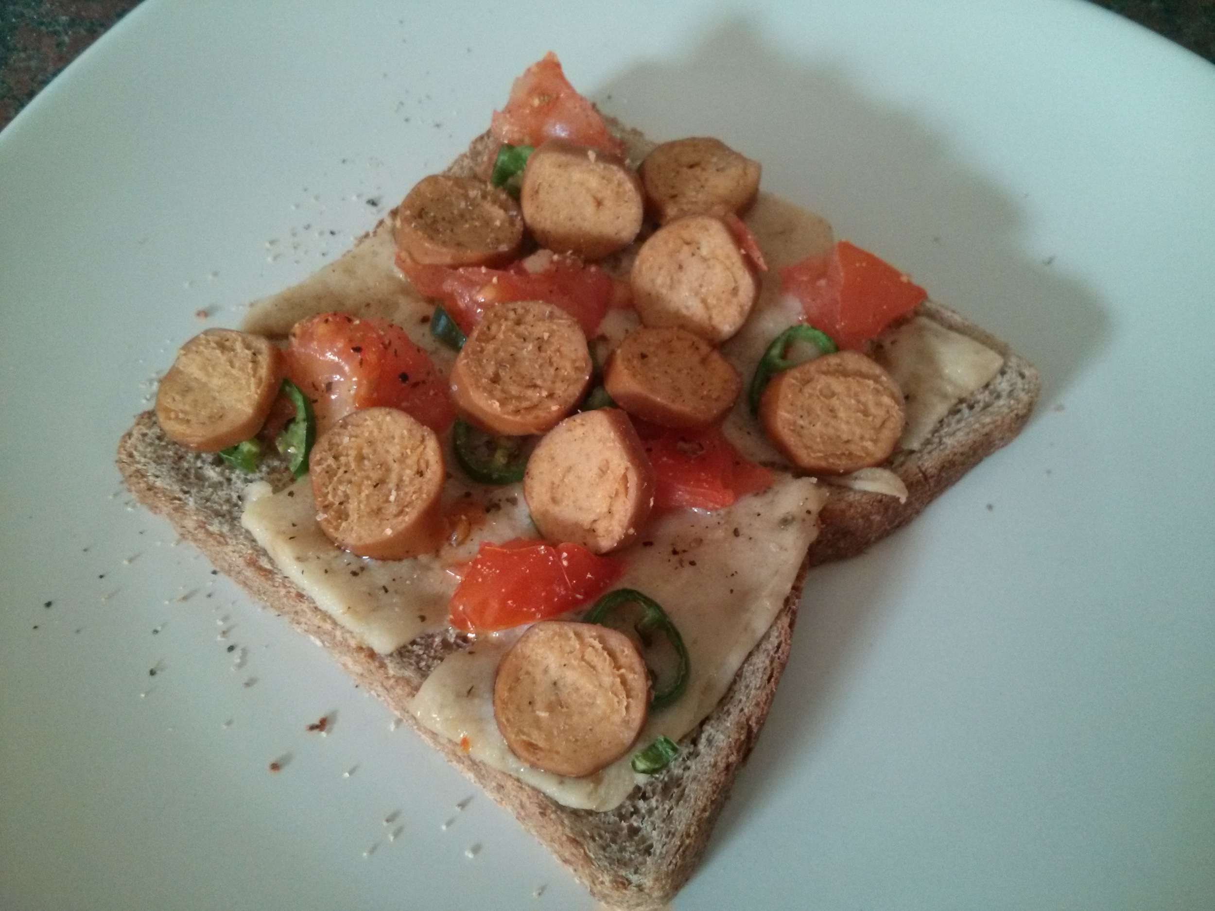 Link to recipe for savoury toppings on toast