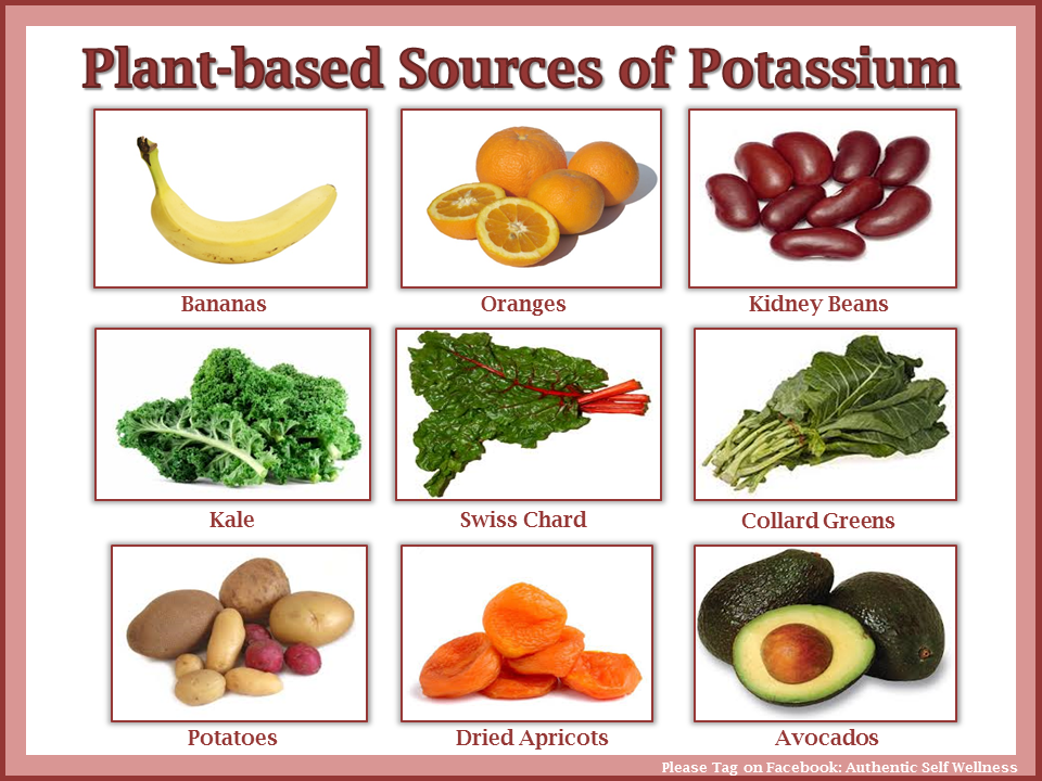Potassium sources for vegetarians