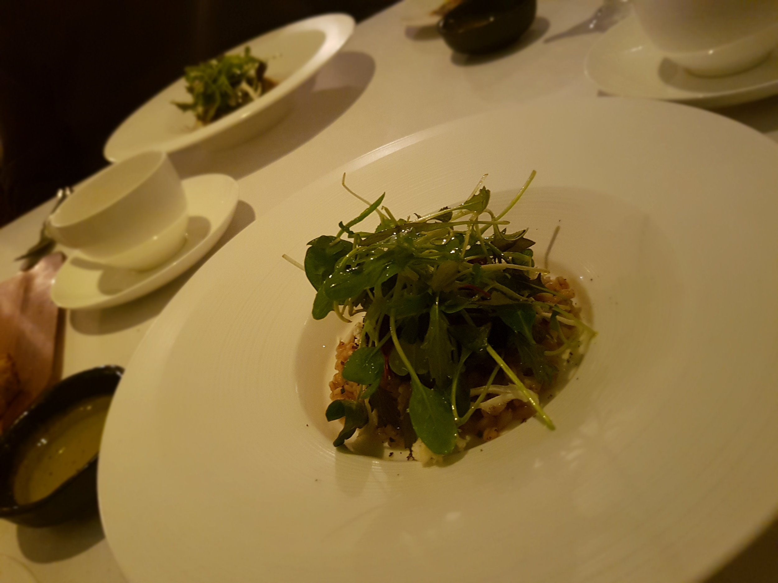 From the vegan tasting menu at Pied à Terre
