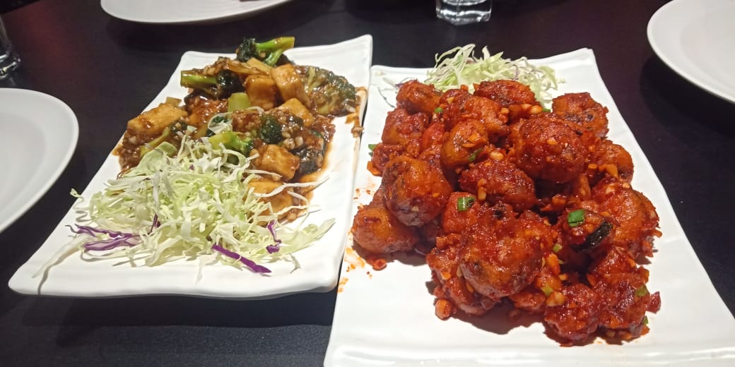 Vegan options at Wok on Fire in Ahmedabad, India