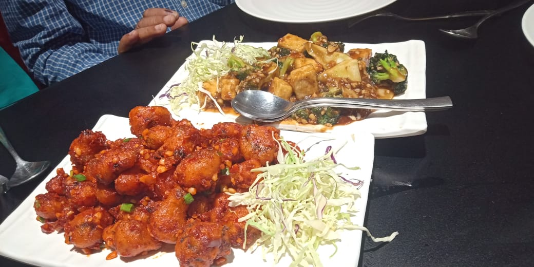 Vegan options at Wok on Fire in Ahmedabad, India