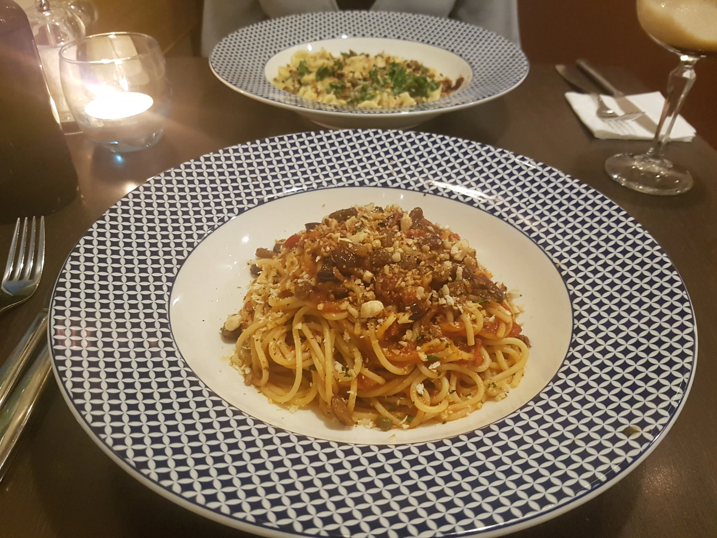 Vegan options at Carluccio's