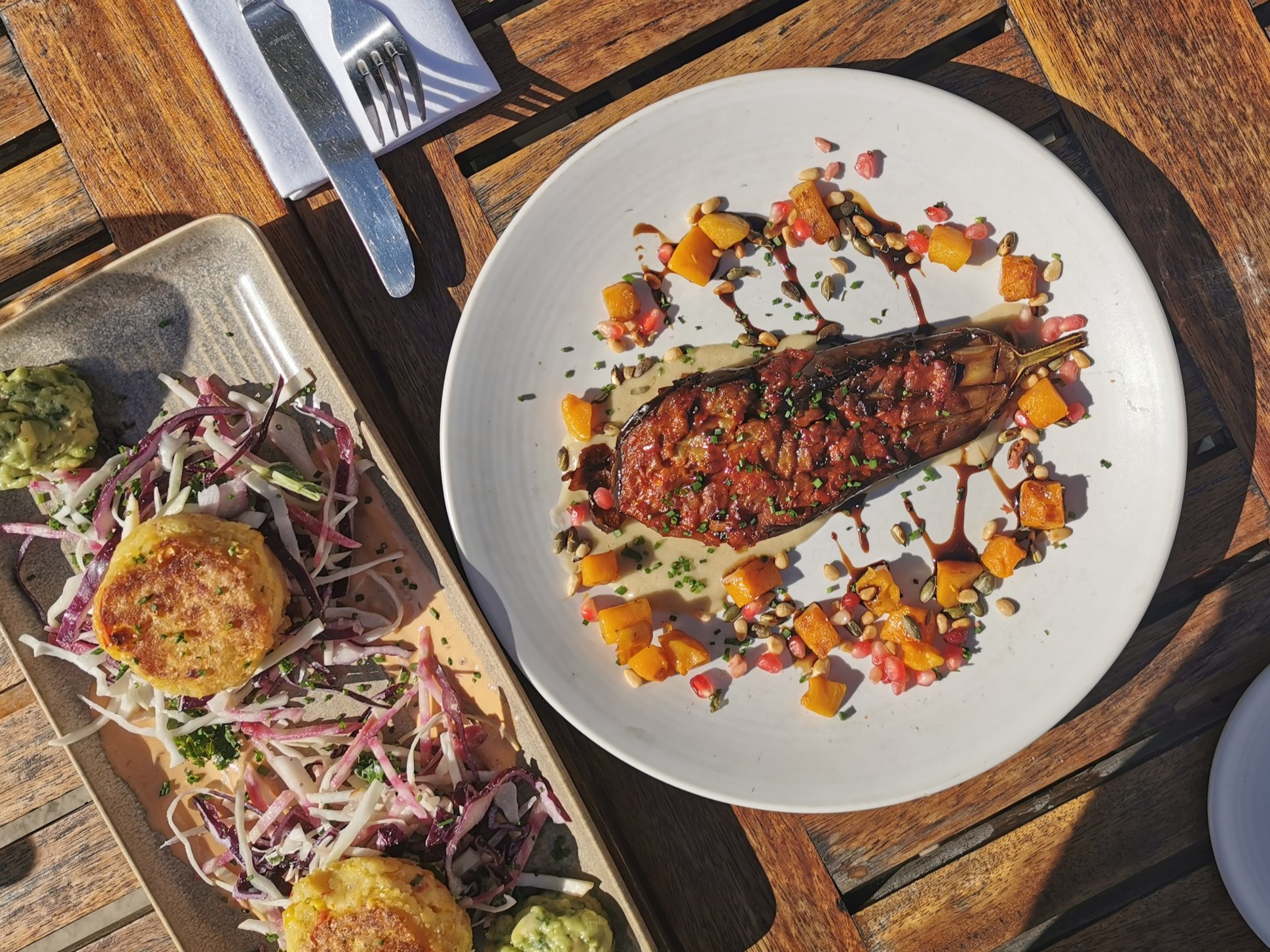 Vegan Harissa Glazed Aubergine at The White Bear in Ruislip