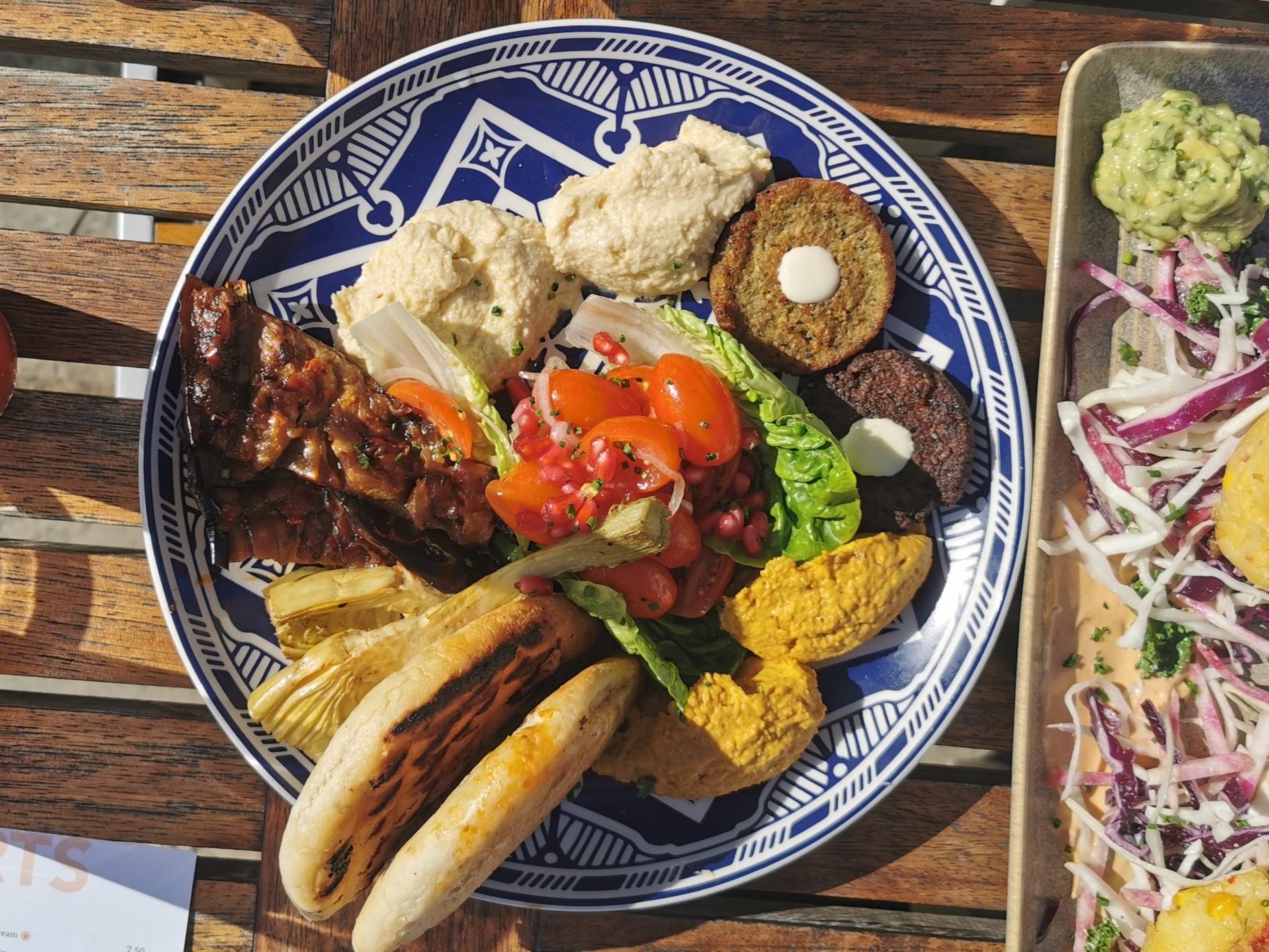 Vegan Glazed Moroccan Mezze Platter at The White Bear in Ruislip