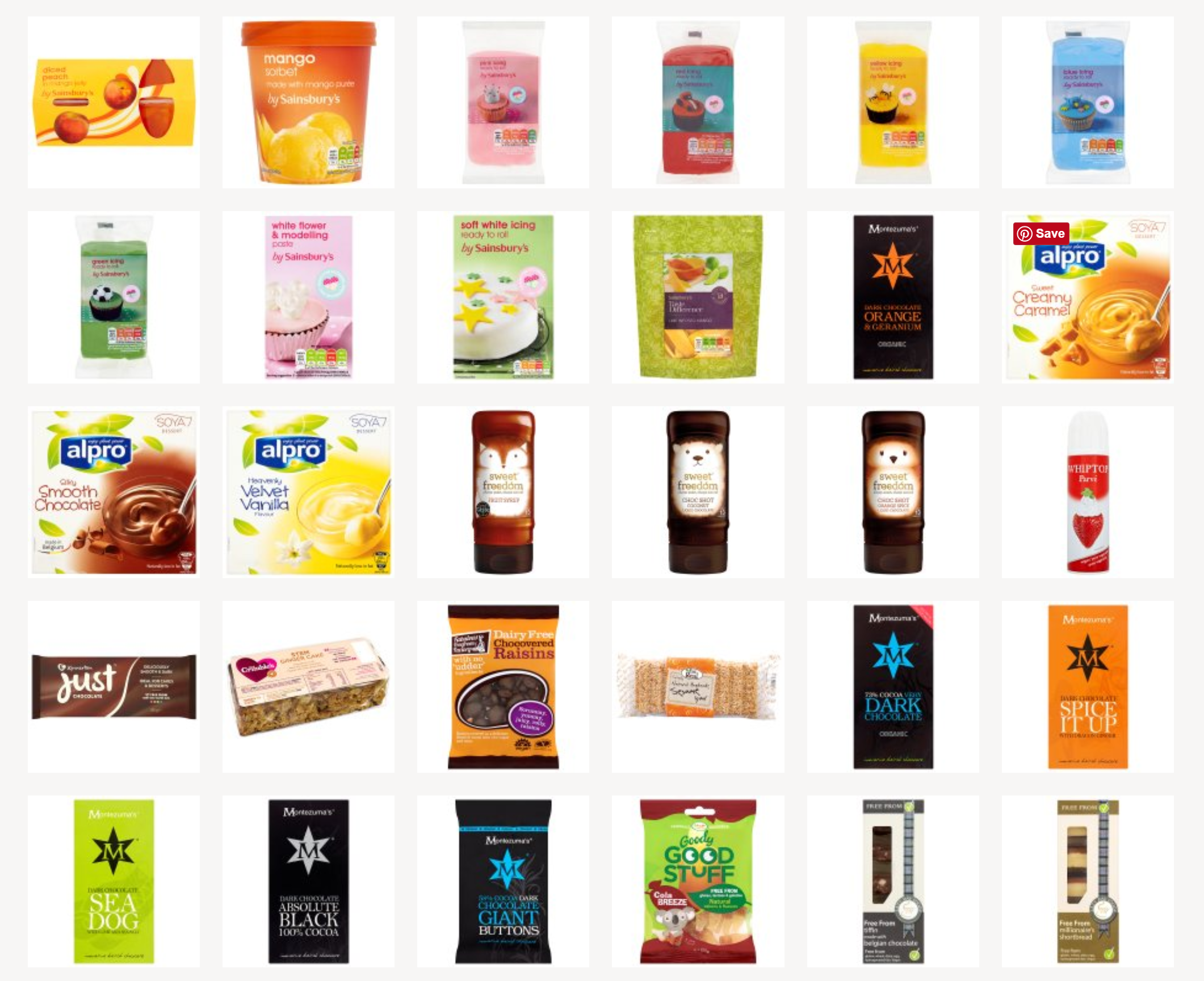 Vegan sweet stuff in Sainsbury's