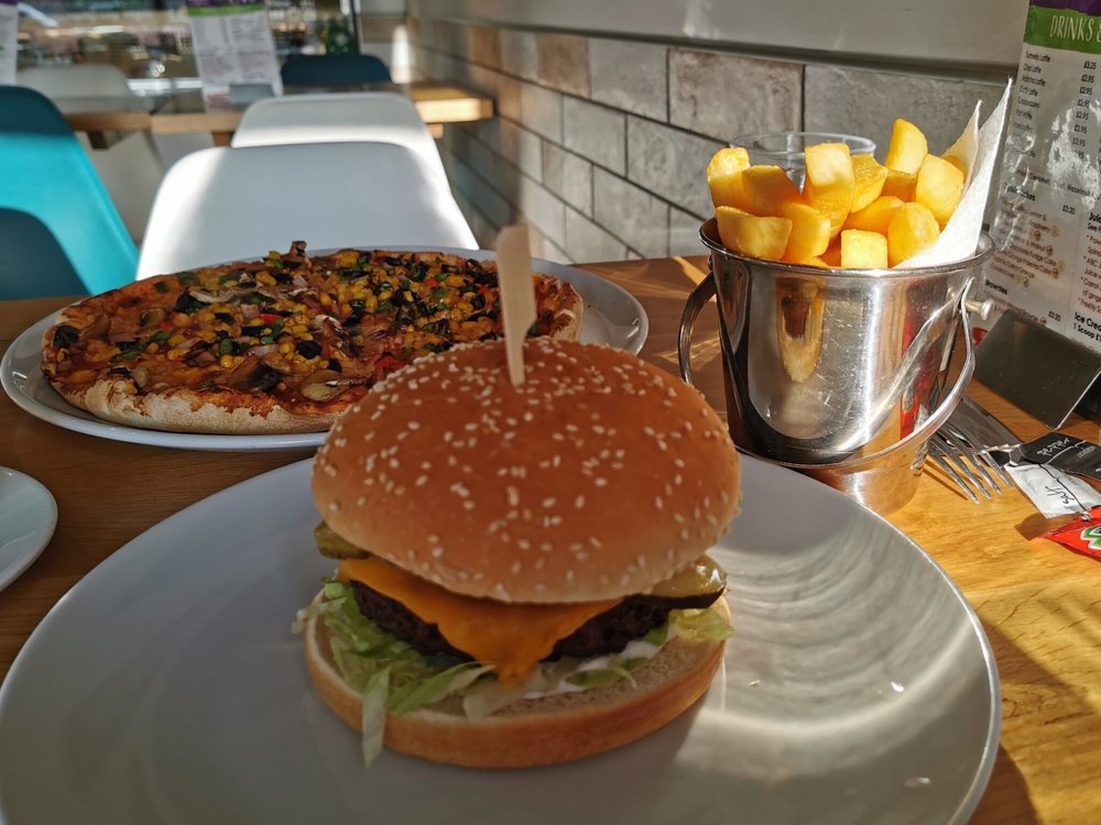 The Ahimsa Burger has become my regular order! 