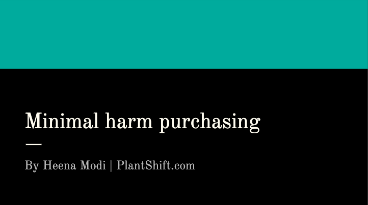 Heena Modi discusses how to make purchases the result in less  harm