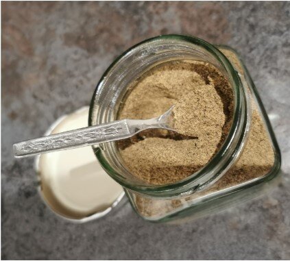 Making masala for Indian tea