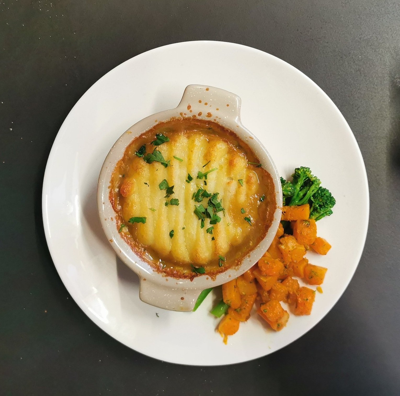 Beech House: plant-based cottage pie