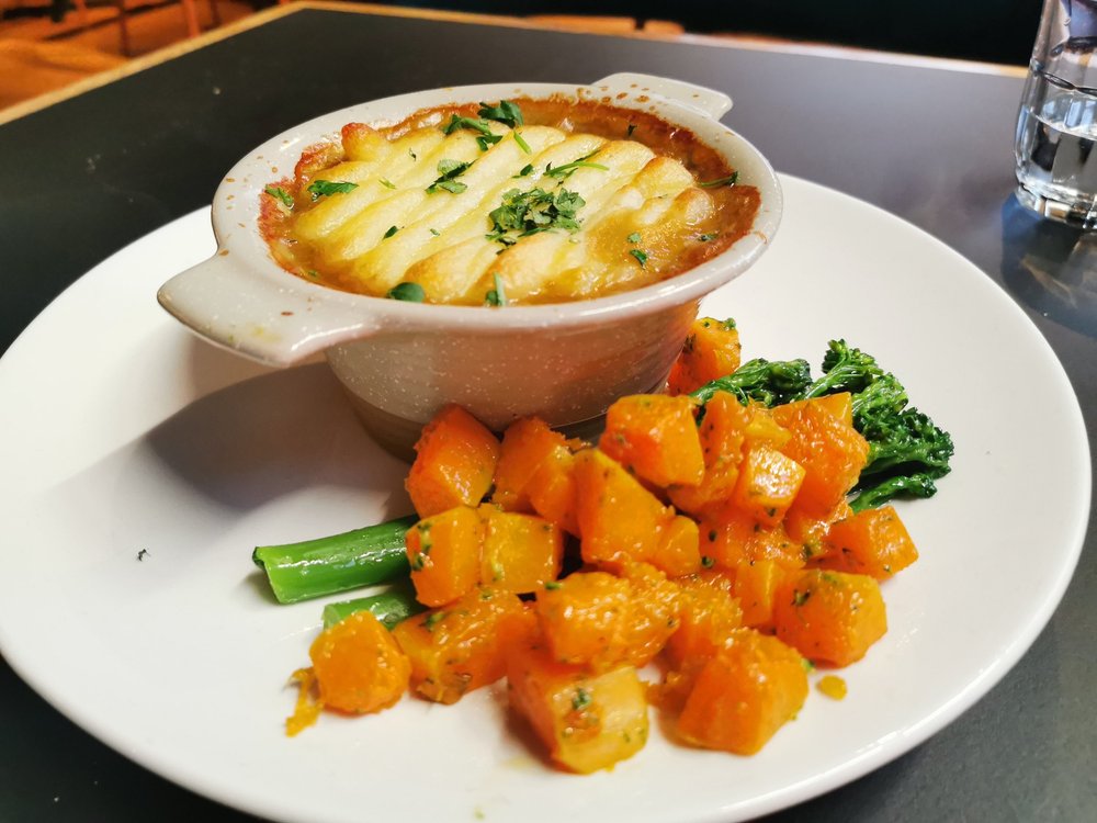 Beech House: plant-based cottage pie