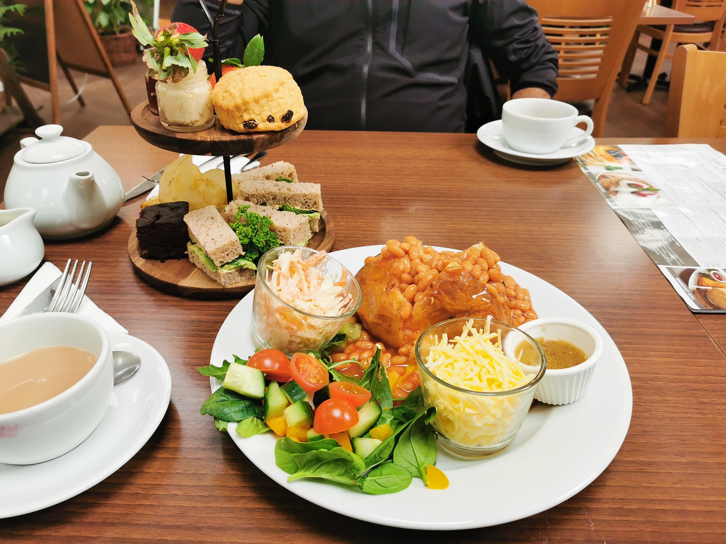 Vegan Jacket Potato at The Evergreen Restaurant