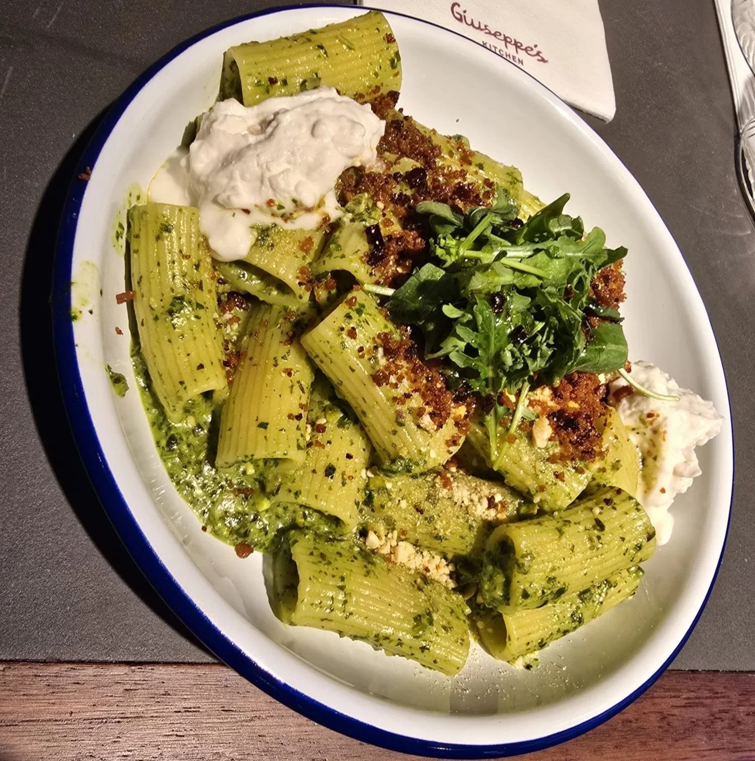 Pistachio Pesto Rigatoni