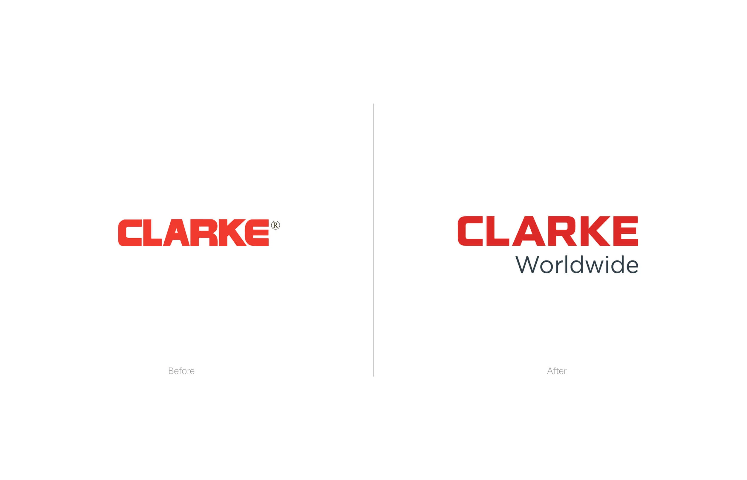 Clarke Worldwide Before and After