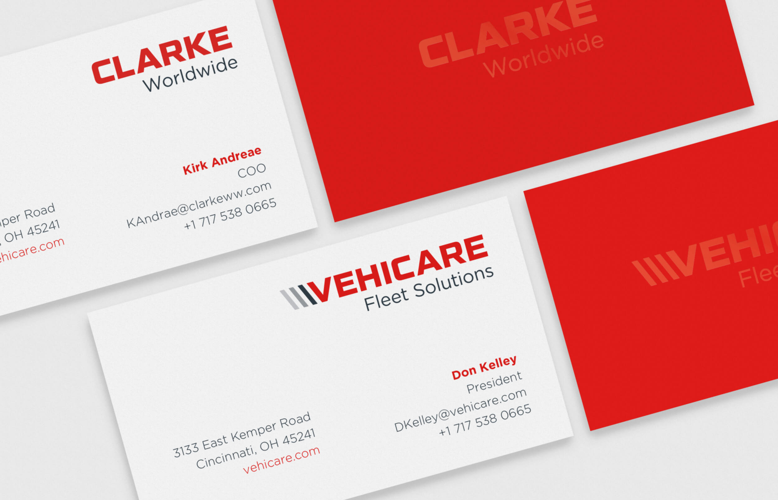 Clarke Worldwide bsuiness card details
