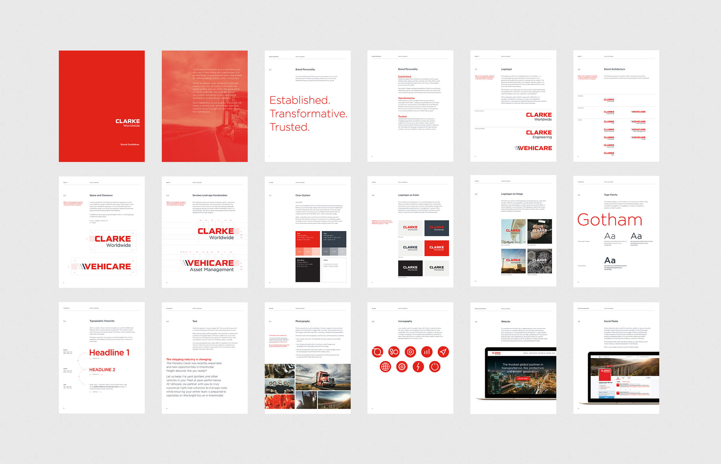 Clarke Worldwide guidelines spreads