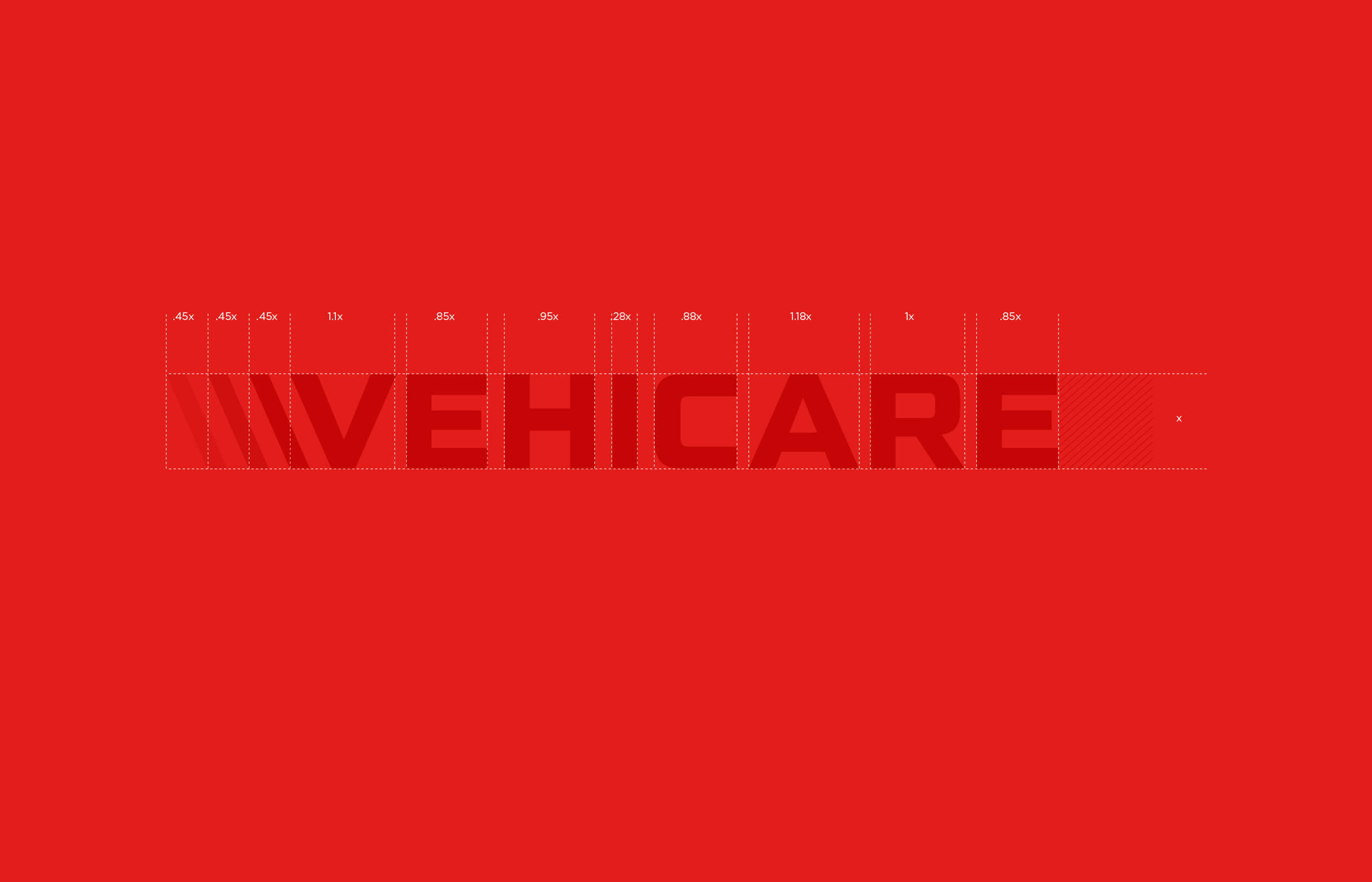 Vehicare logotype construction