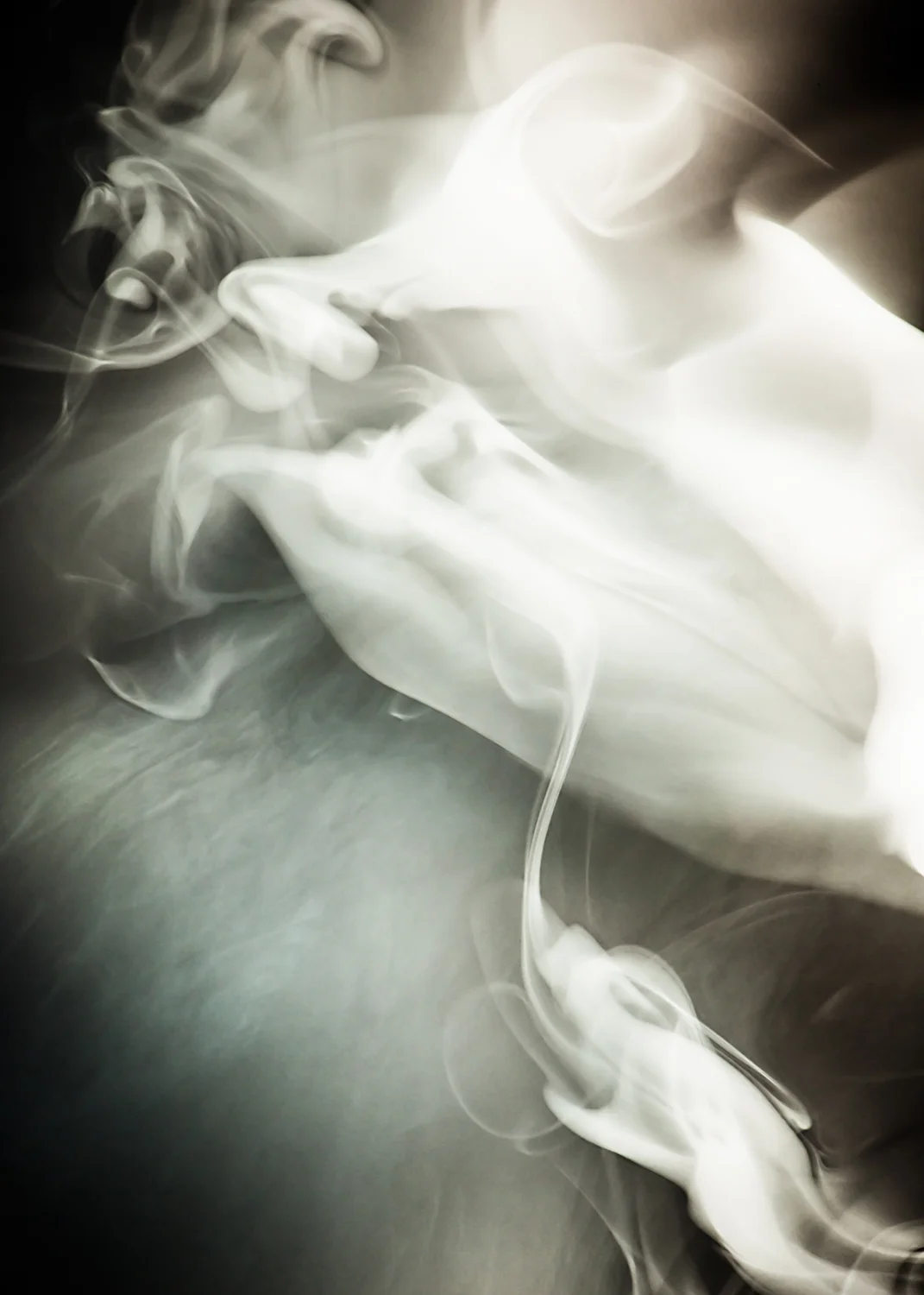 Smoke & Mirrors #12 duratrans transparency, led panel, coated glass, aluminum, 39" x 54"