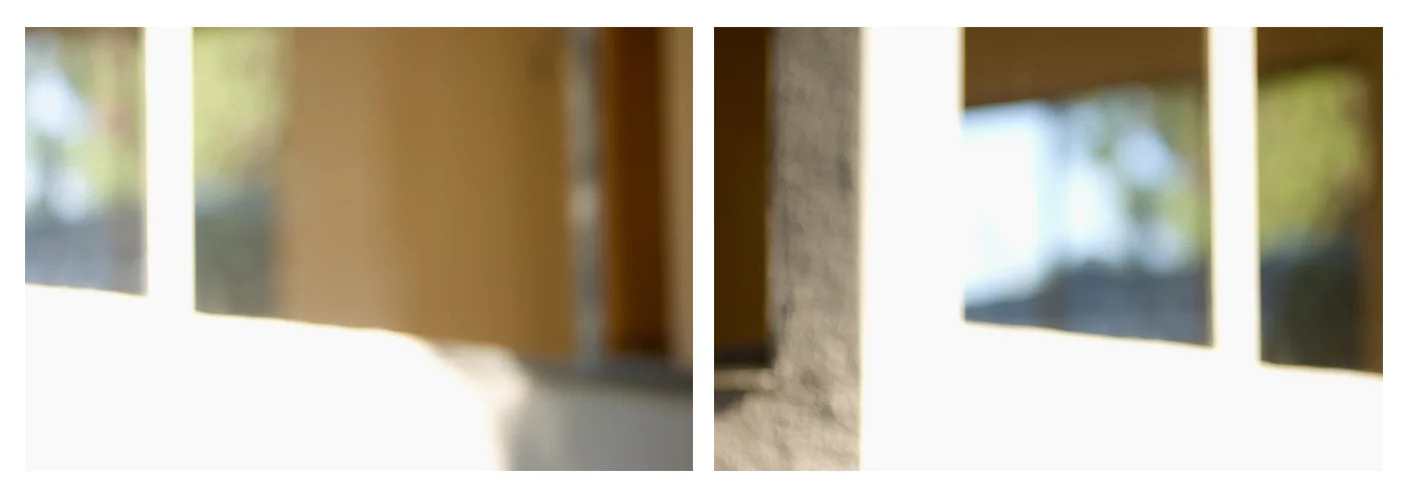very quickly the luminous background becomes more somber c-prints, aluminum, wood, plexiglass, 11.5" x 37"