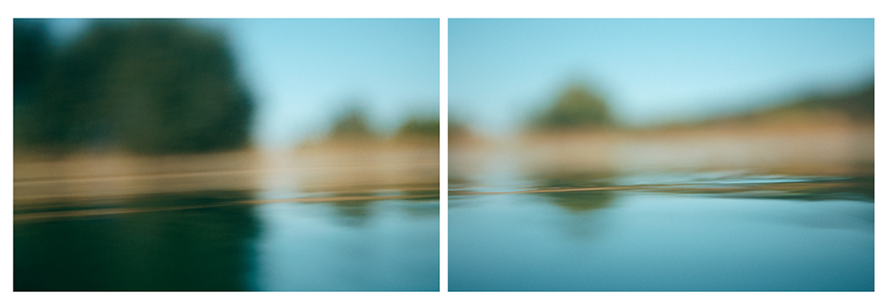 leaning toward the liquid surface c-prints, aluminum, wood, plexiglass, 27" x 85"