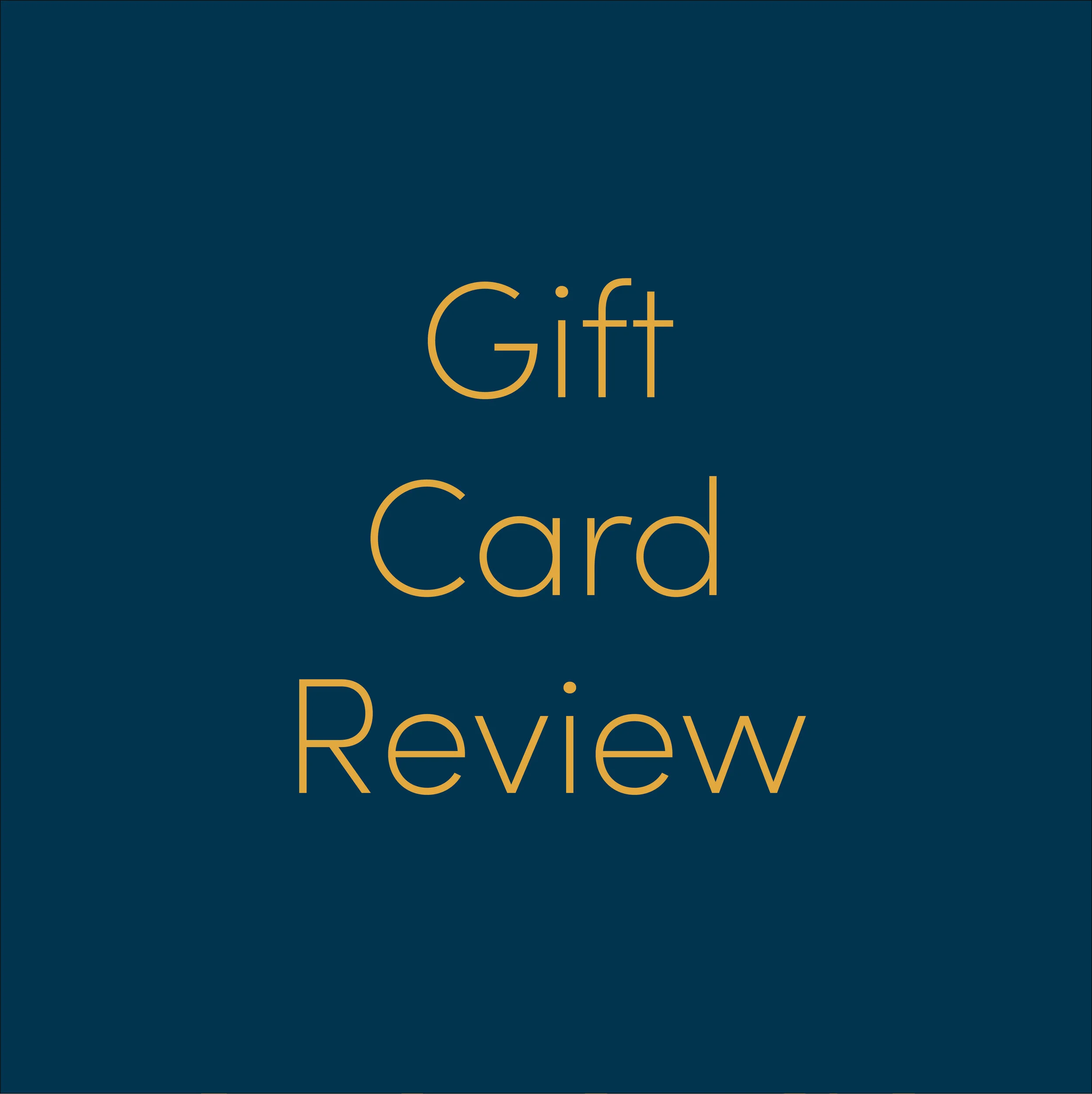 Click me to read out gift card review!