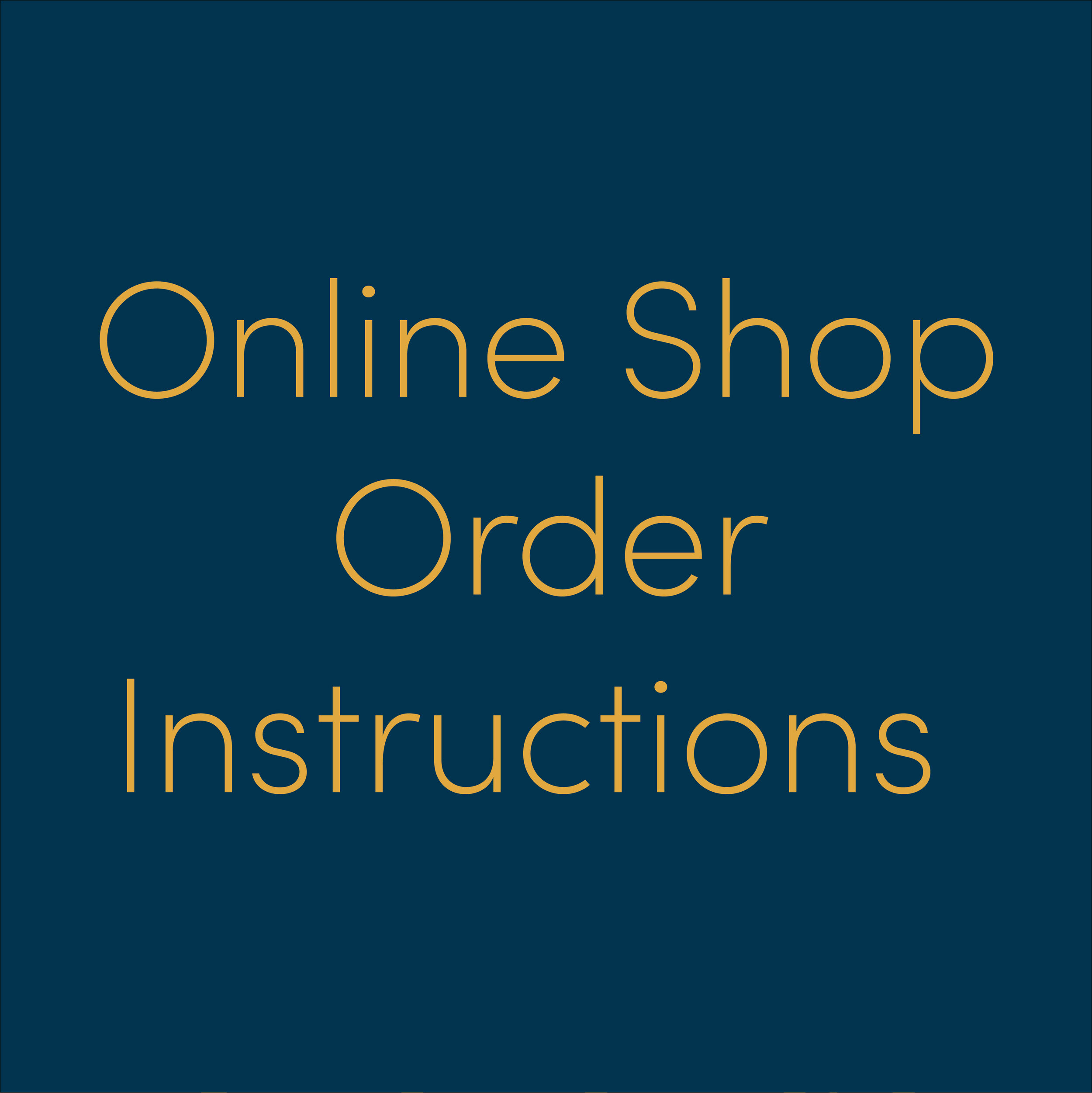 Click me to view the Online Shop Instructions &amp; FAQ!