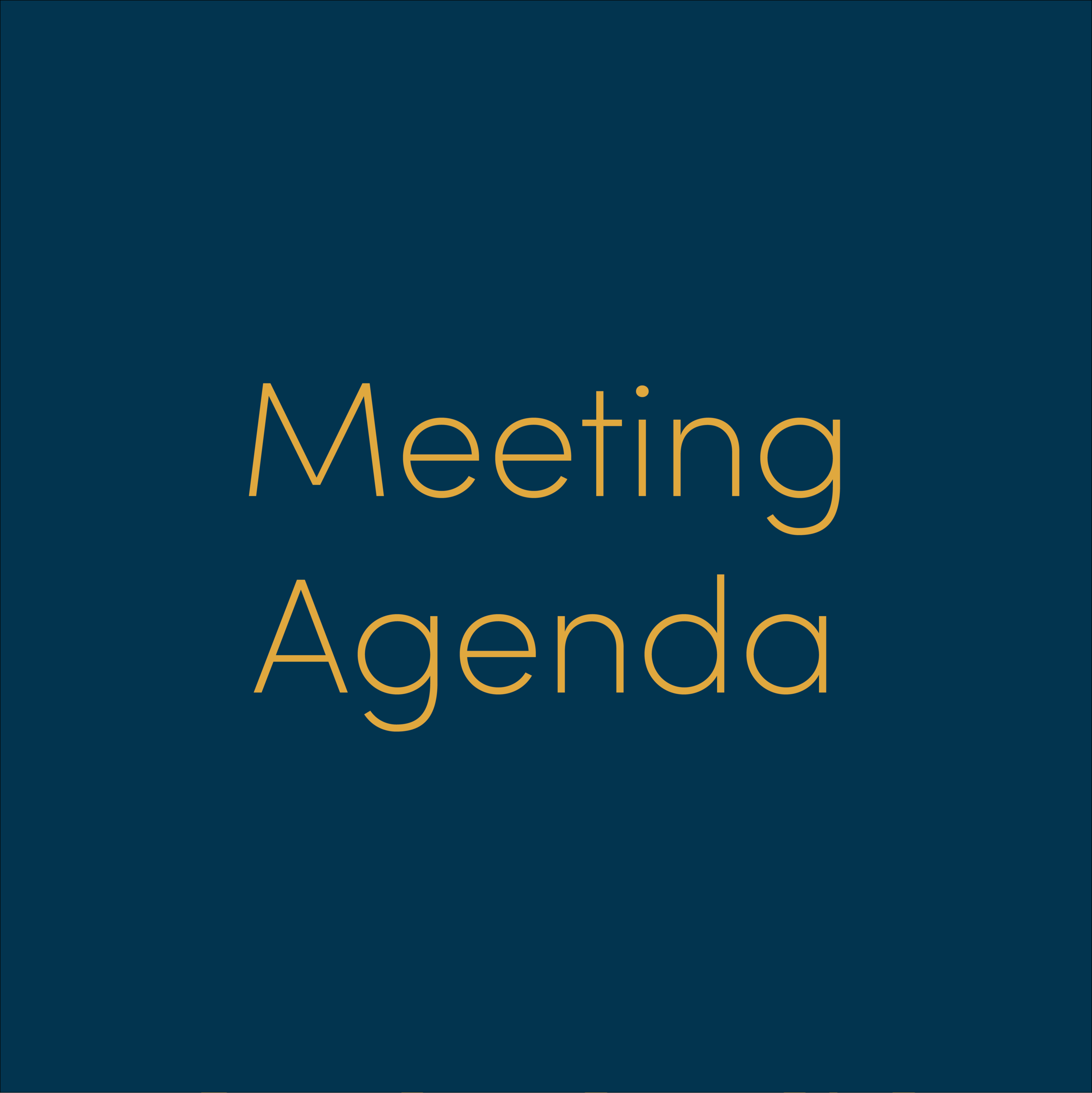 Click me to read the agenda!