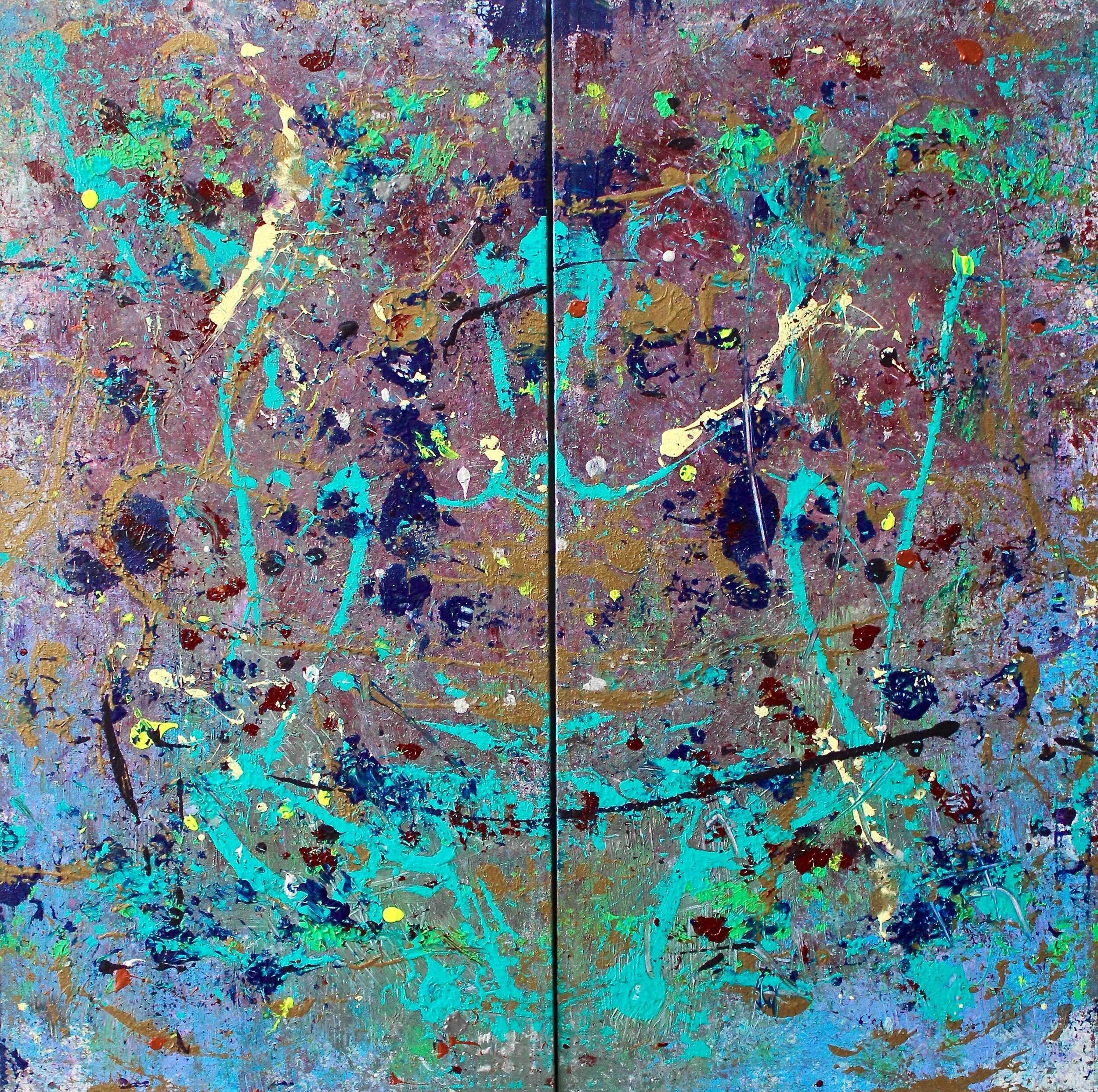  Anxious / Avoidant , Acrylic, 4ft x 4ft 