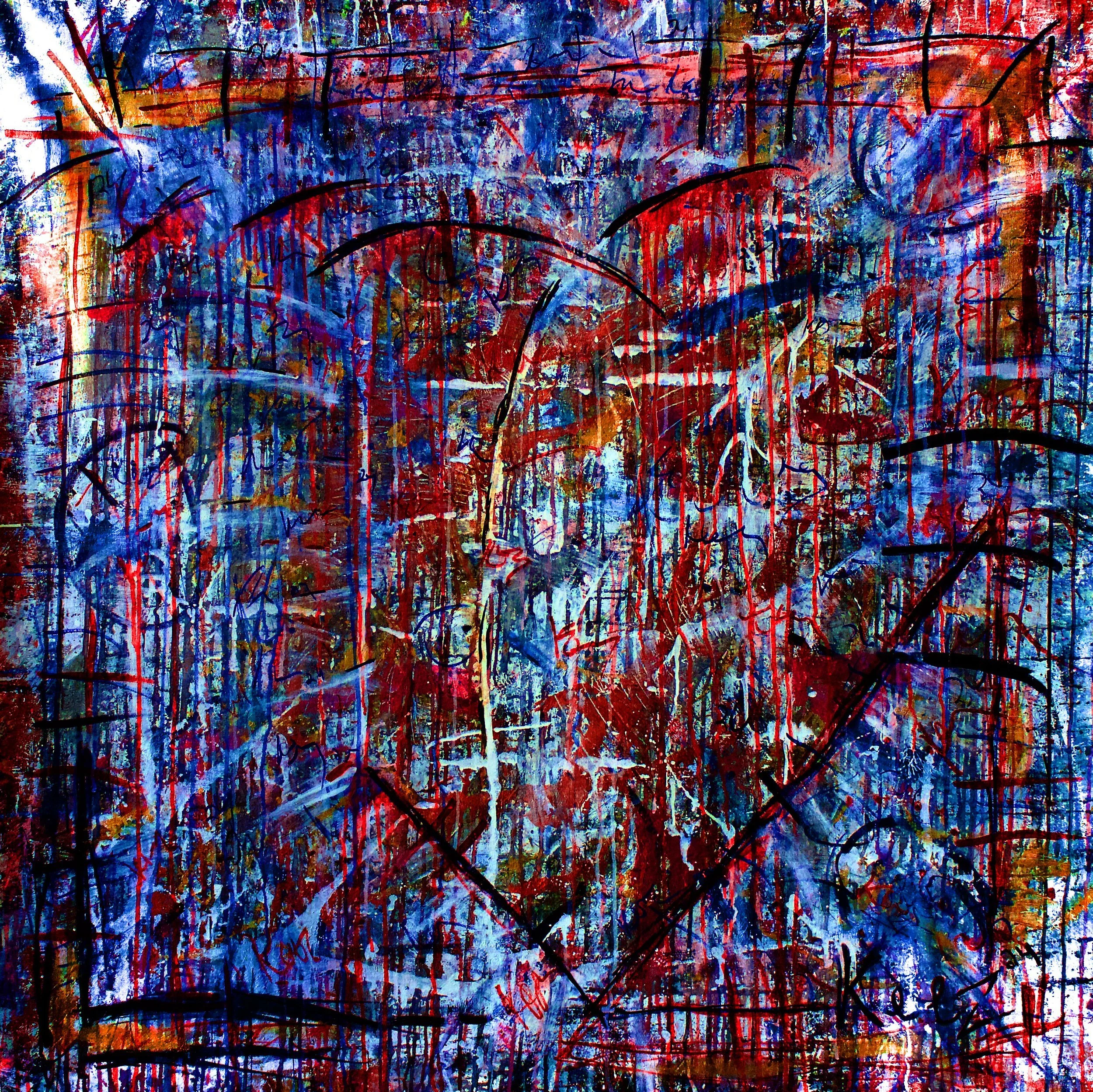  Acta Non Verba , Mixed Media, 50in x 50in 