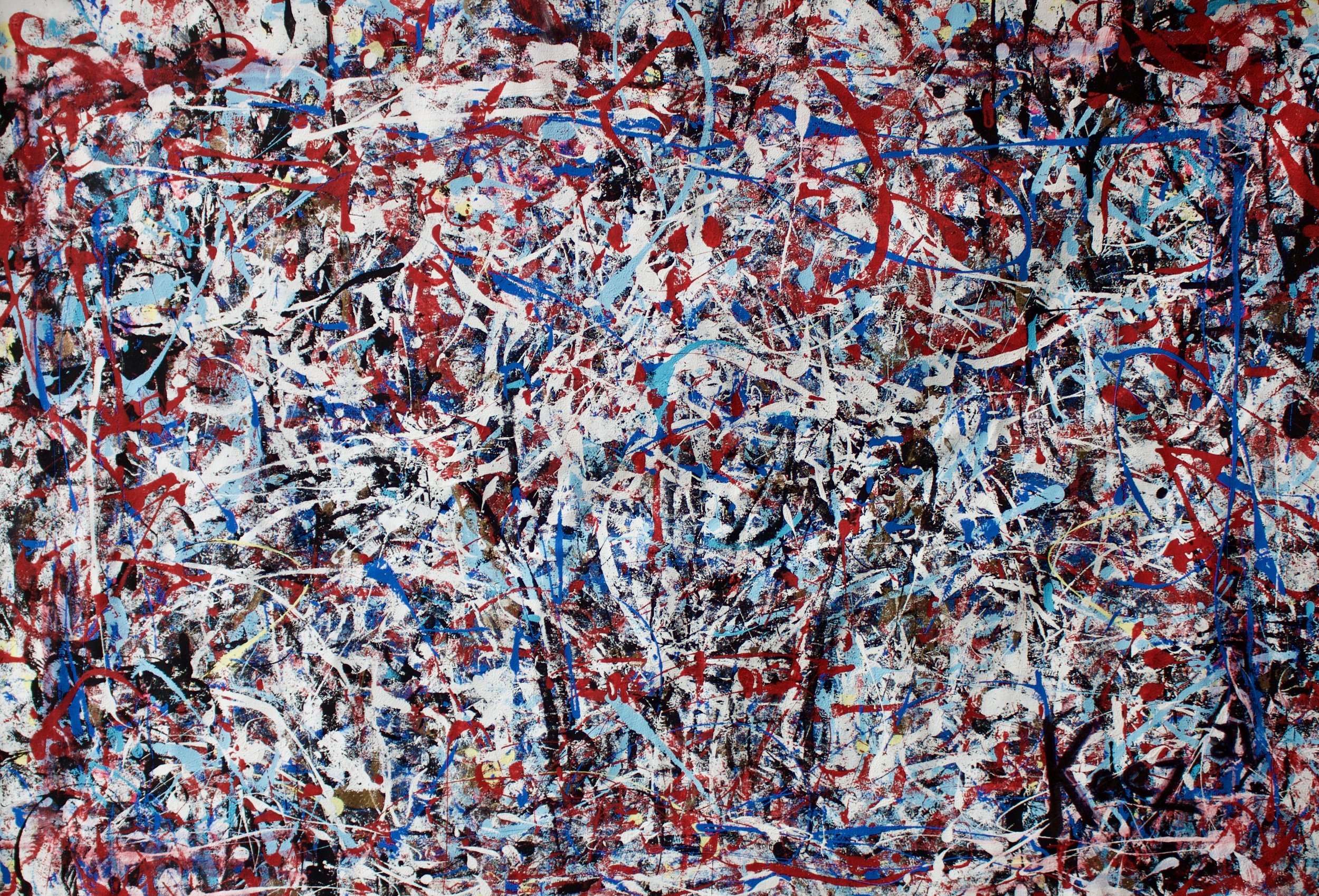  LAX, Mixed Media, 5ft x 3ft 