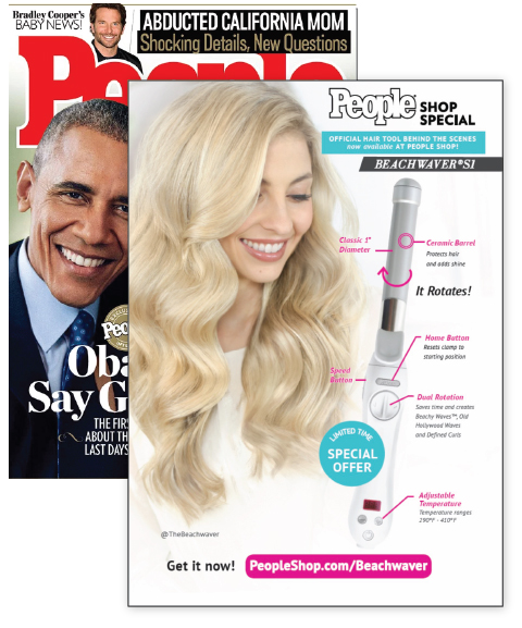  Advertisement for the Beachwaver®S1 In People Magazine. 