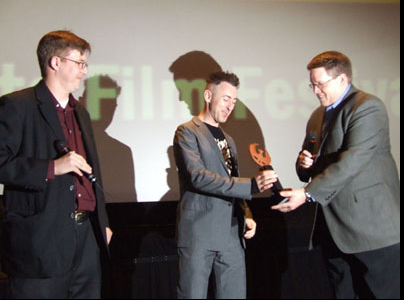 THE COPPER WING TRIBUTE AWARD I attended the Phoenix Film Festival with Dori Berinstein, the director of Show Business: the Road to Broadway, in which I appear and co-produce. I also of course attended because they gave me the Copper Wing Tribute Award for my contirbution to Independent Cinema! Past winners include John Waters, John Landis, Peter Fonda, Kevin Bacon, Robert Wagner and Laurence Fishburne.
