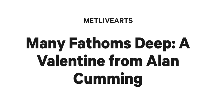 Many Fathoms Deep