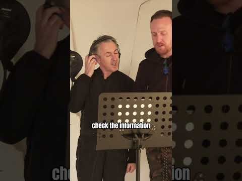 Griogair Works with Alan Cumming in the Studio for "2014"