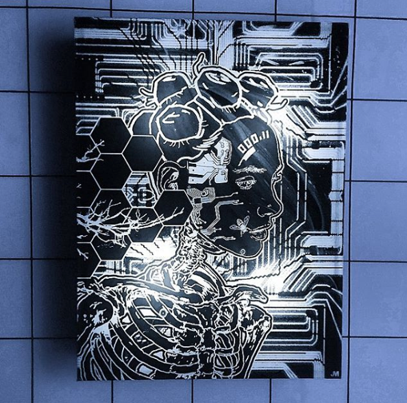 Silkscreen, Frosted Plexiglass, LED Sculpture | Satellite Art Fair | Miami FL 2017