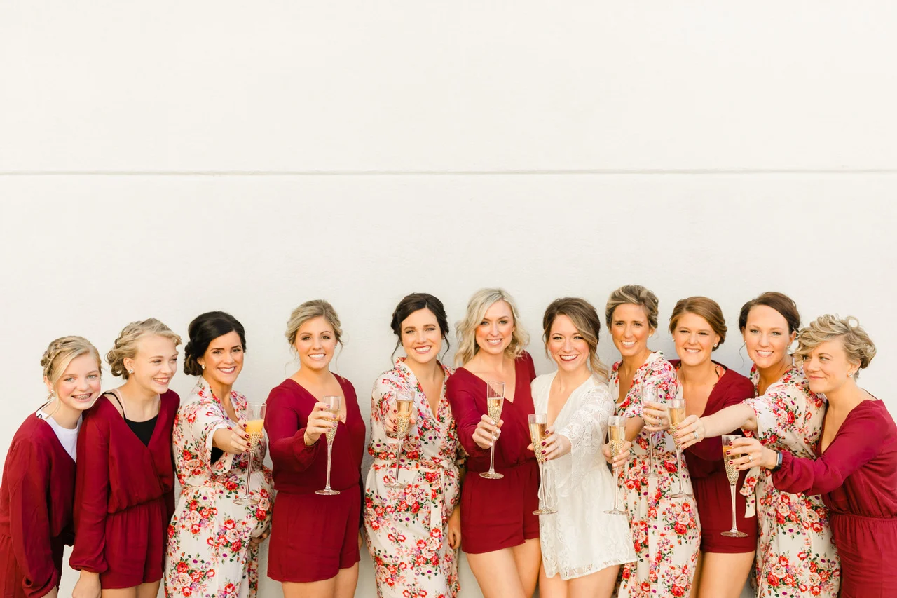 Kasey & her bridal party.