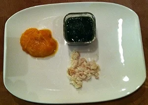 When we reach teenage years, this plate won't look so empty. I'll start saving for the grocery bills now.