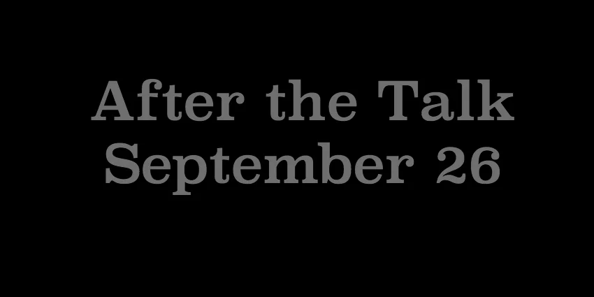 September 26 2018 - After the Talk.jpg