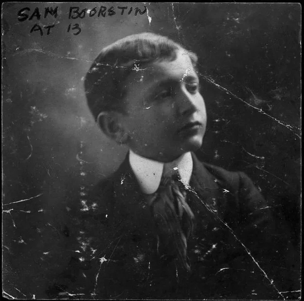  Sam Boorstin at 13 when he tended his own store (Photo courtesy E.M. Carnes) 