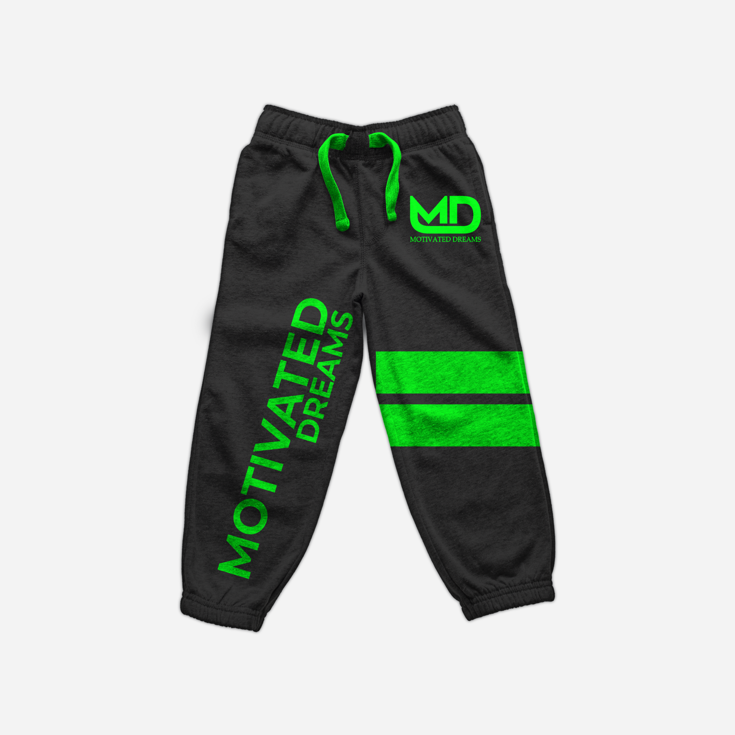 MD Black Sweatpant Green Logo Design.png