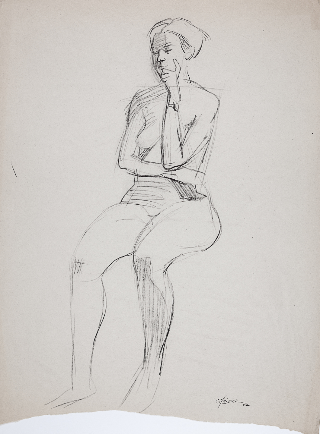 14  Seated Female Nude