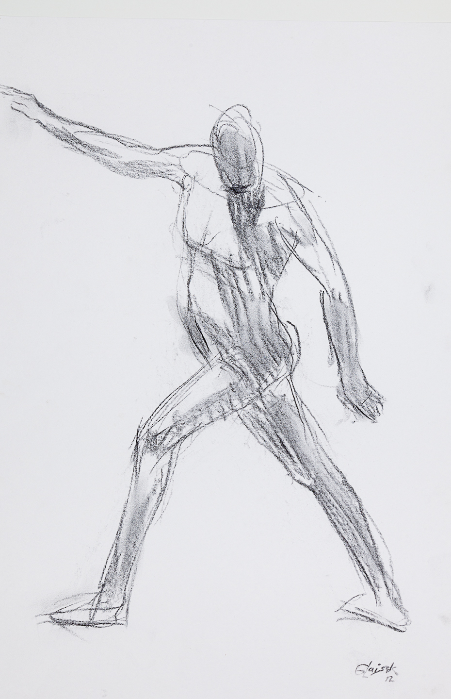 26  Striding Male Nude